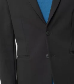 Striped Detailed Driving Knit Blazer