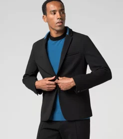 Striped Detailed Driving Knit Blazer